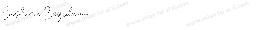 Gashina Regular字体转换